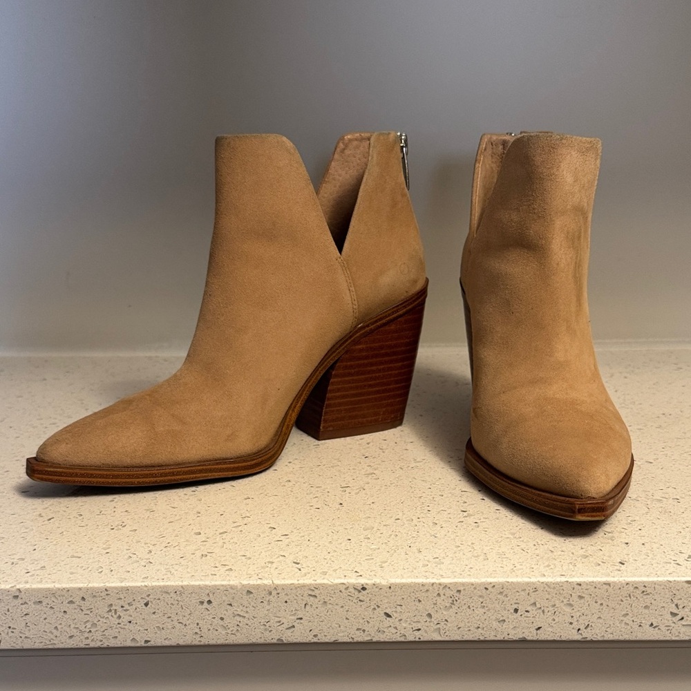 Vince Camuto Camel Ankle Booties